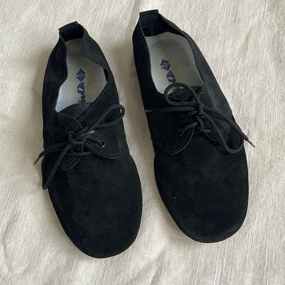 Anniel Suede Flats Black‎ Size 7 - Picture 1 of 4
